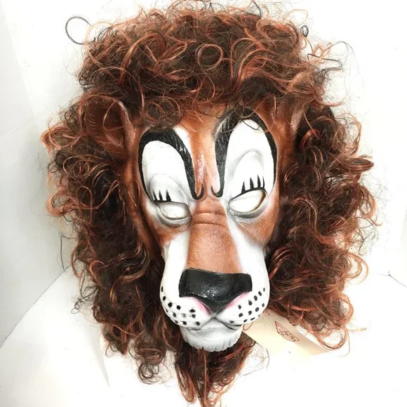 VTG Cesar Lion Head Rubber Latex Halloween Mask